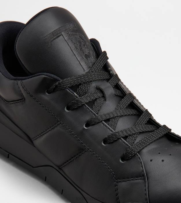 adidași din piele bărbați Tod's 080D886 negru