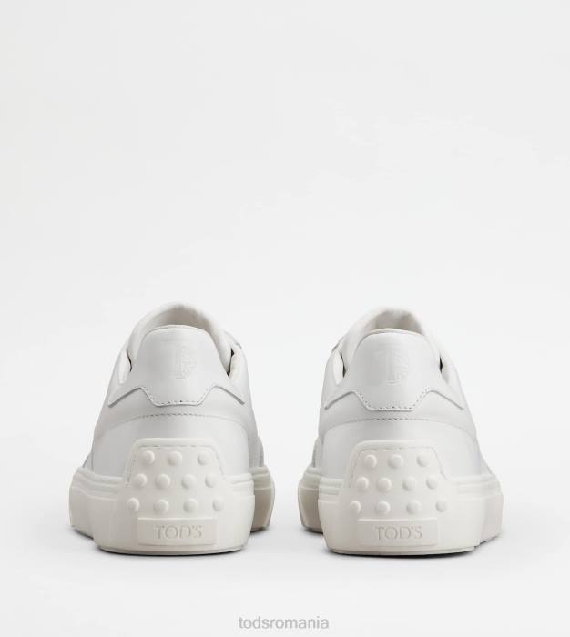 adidași din piele bărbați Tod's 080D890 alb