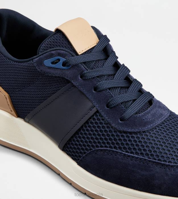 adidași din piele bărbați Tod's 080D891 albastru