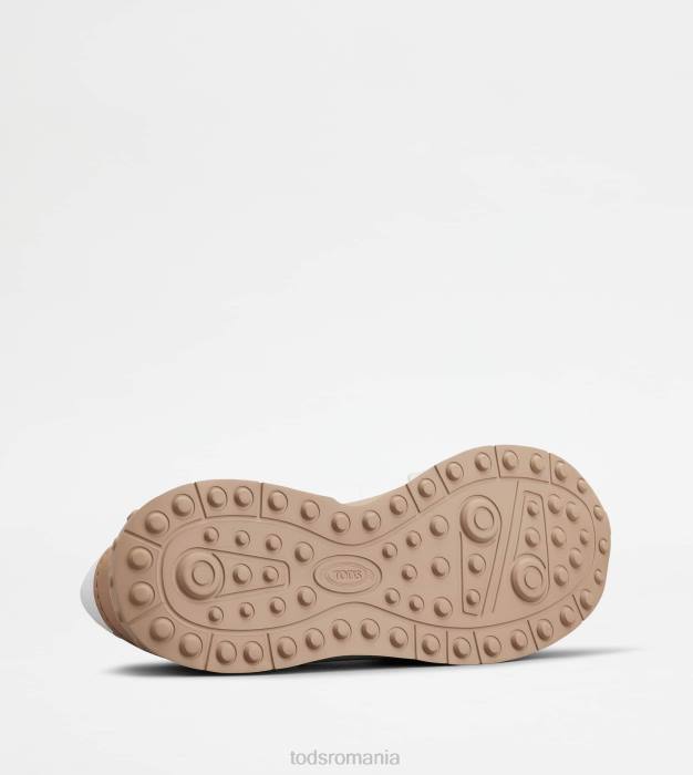 adidași din piele și material tehnic bărbați Tod's 080D875 alb