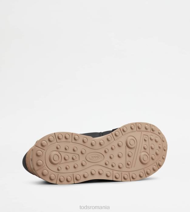adidași din piele și material tehnic bărbați Tod's 080D878 negru