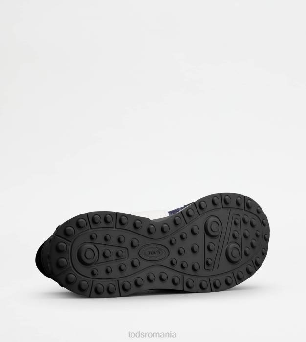 adidași din piele și material tehnic bărbați Tod's 080D879 albastru