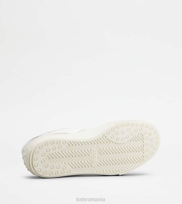adidași din piele și material textil bărbați Tod's 080D1136 bej/alb
