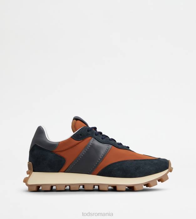 adidasi 1t din piele intoarsa si stofa bărbați Tod's 080D869 albastru/maro