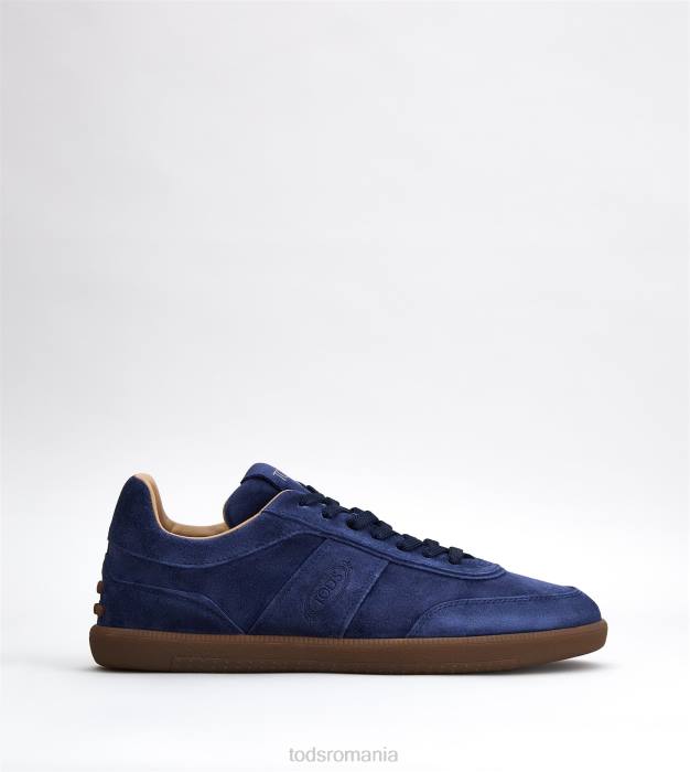 adidasi cu tabs din piele intoarsa bărbați Tod's 080D831 albastru