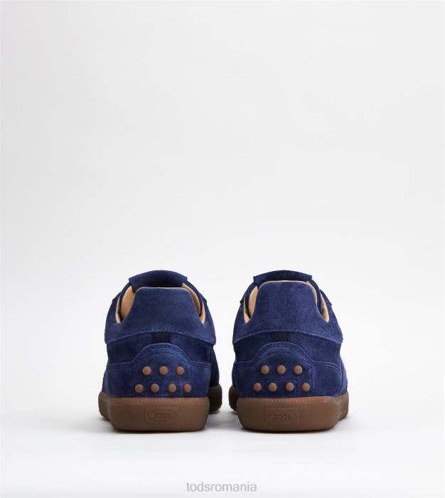 adidasi cu tabs din piele intoarsa bărbați Tod's 080D831 albastru