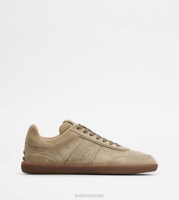 adidasi cu tabs din piele intoarsa bărbați Tod's 080D837 bej