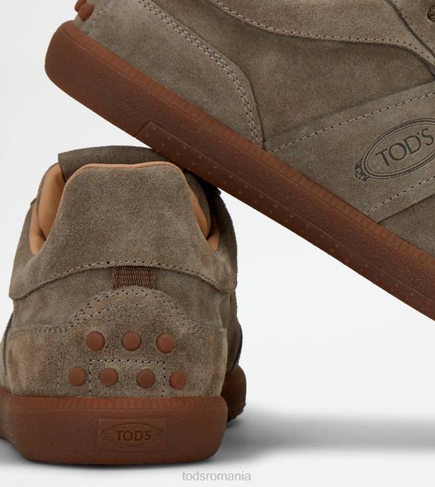 adidasi cu tabs din piele intoarsa bărbați Tod's 080D837 bej