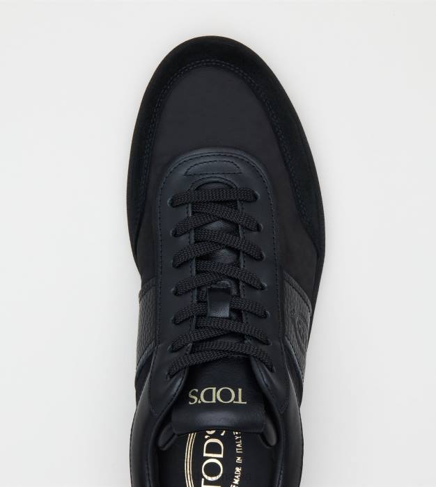adidasi cu tabs din piele intoarsa bărbați Tod's 080D839 negru