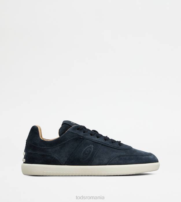 adidasi cu tabs din piele intoarsa bărbați Tod's 080D888 albastru