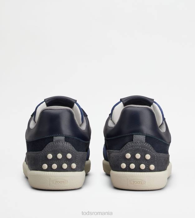 adidasi cu tabs din piele intoarsa bărbați Tod's 080D889 albastru/negru