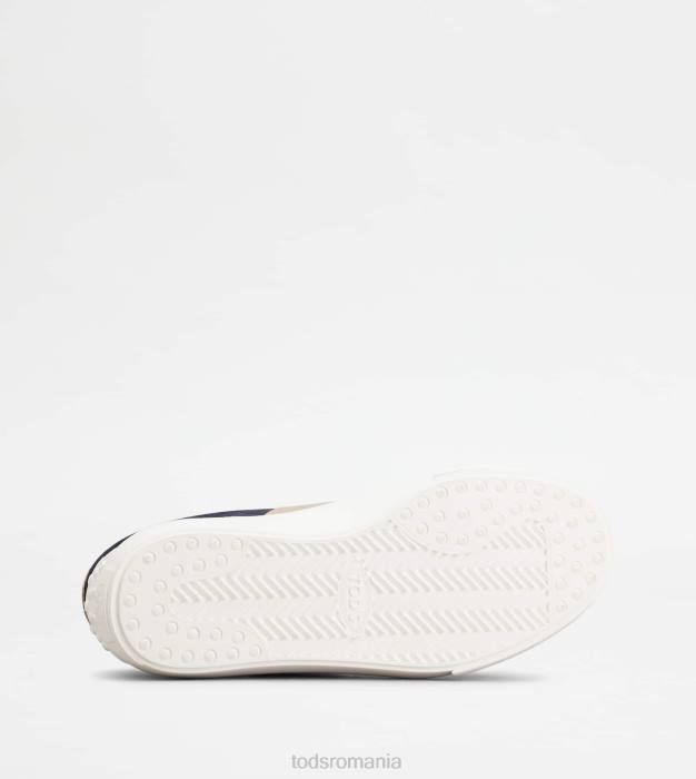 adidasi din piele intoarsa bărbați Tod's 080D851 albastru/roz/gri