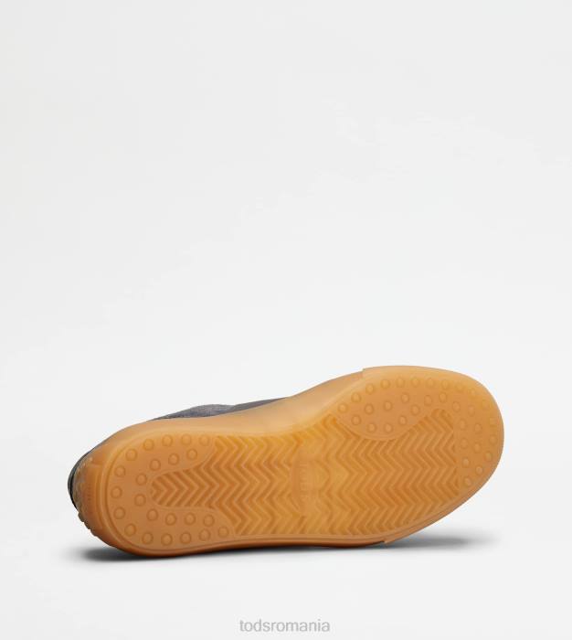 adidasi din piele intoarsa bărbați Tod's 080D858 gri