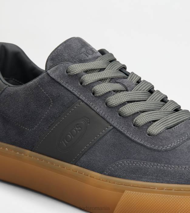 adidasi din piele intoarsa bărbați Tod's 080D858 gri