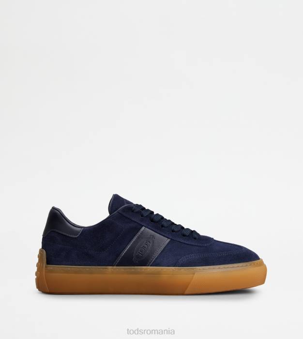 adidasi din piele intoarsa bărbați Tod's 080D859 albastru