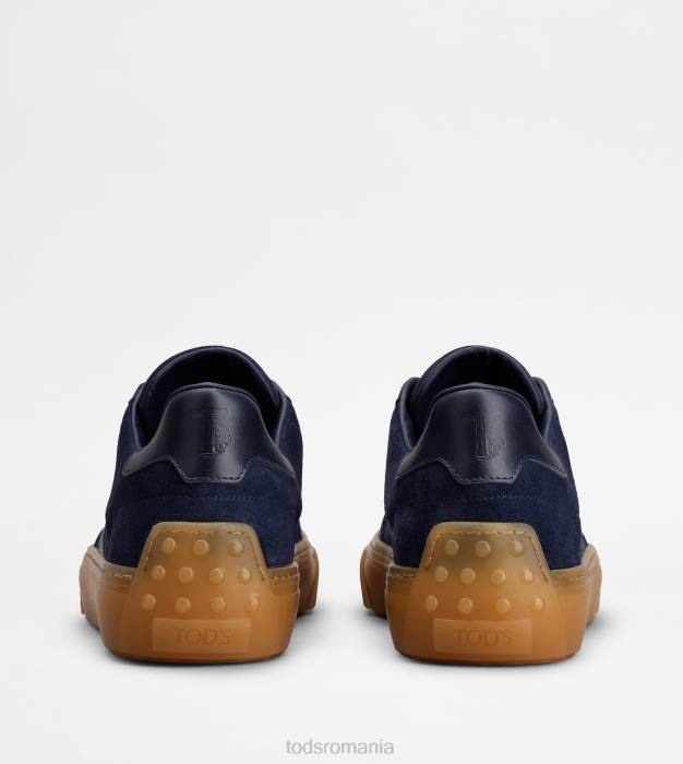 adidasi din piele intoarsa bărbați Tod's 080D859 albastru