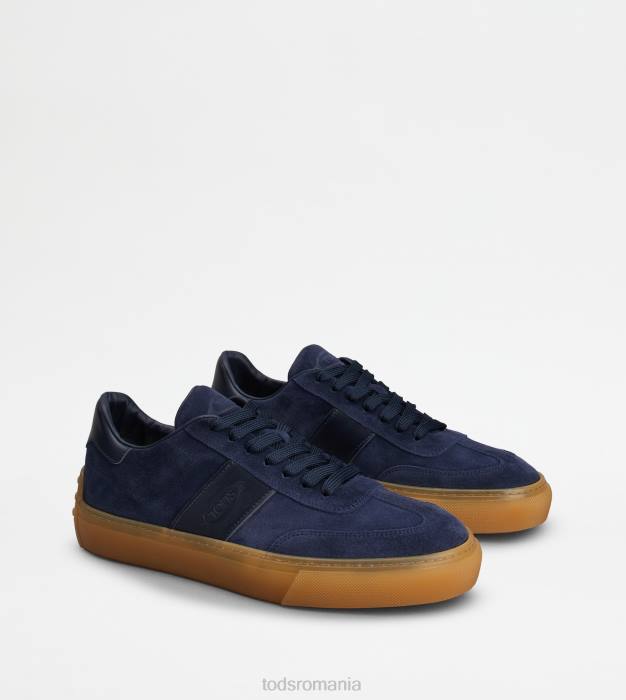 adidasi din piele intoarsa bărbați Tod's 080D859 albastru