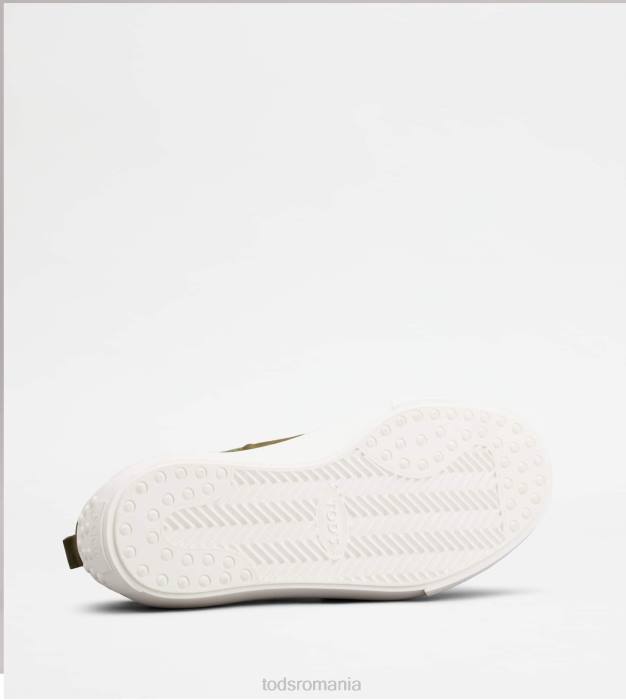 adidasi din stofa si piele intoarsa bărbați Tod's 080D848 verde