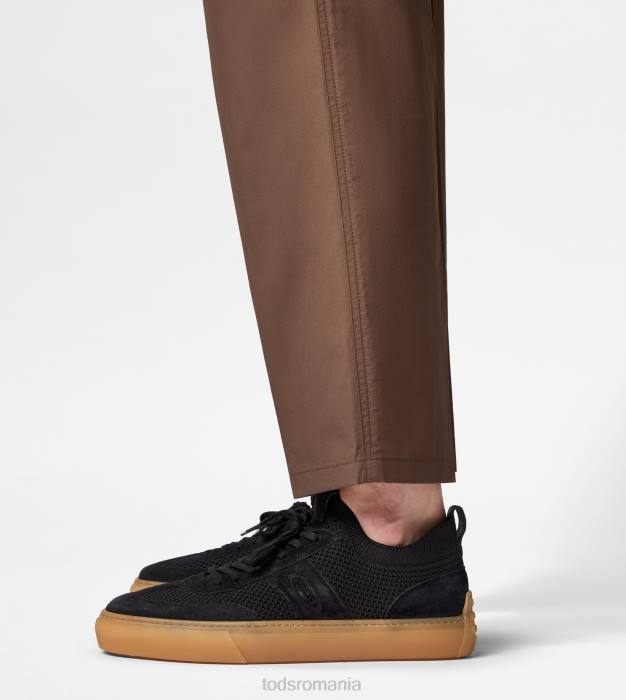 adidasi din stofa si piele intoarsa bărbați Tod's 080D862 negru