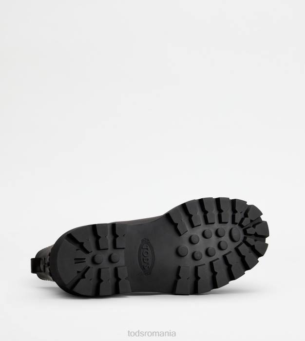 botine din piele bărbați Tod's 080D804 negru