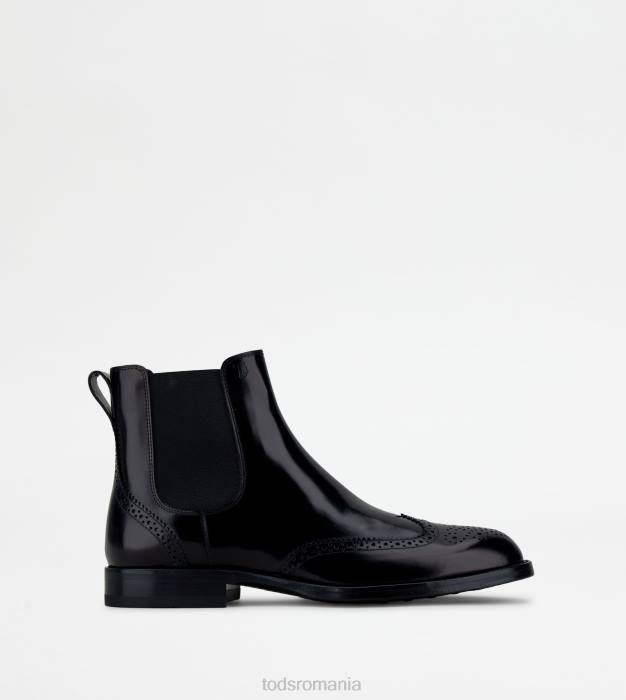 botine din piele bărbați Tod's 080D812 negru