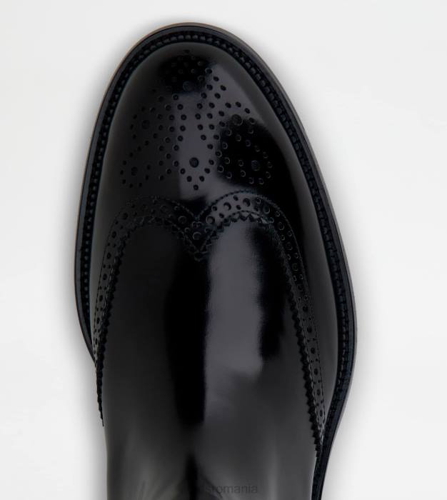 botine din piele bărbați Tod's 080D812 negru