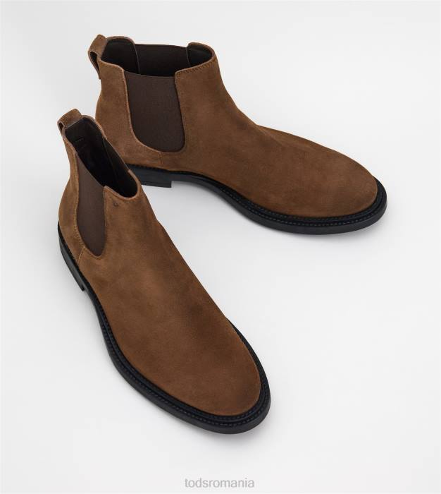 botine din piele intoarsa bărbați Tod's 080D806 maro
