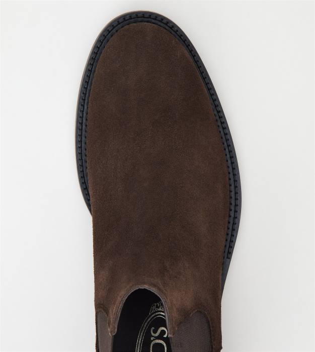 botine din piele intoarsa bărbați Tod's 080D808 maro