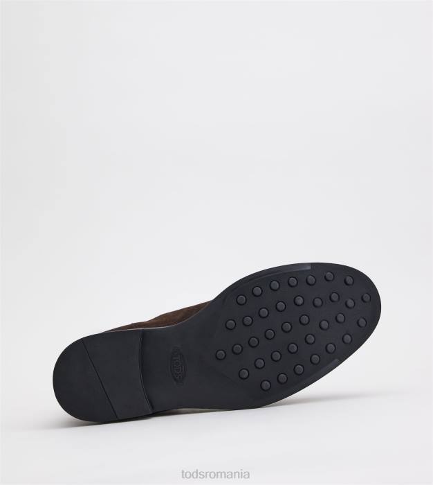 botine din piele intoarsa bărbați Tod's 080D808 maro