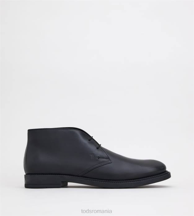 cizme desert din piele bărbați Tod's 080D790 negru