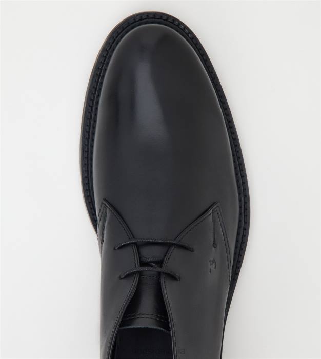 cizme desert din piele bărbați Tod's 080D790 negru