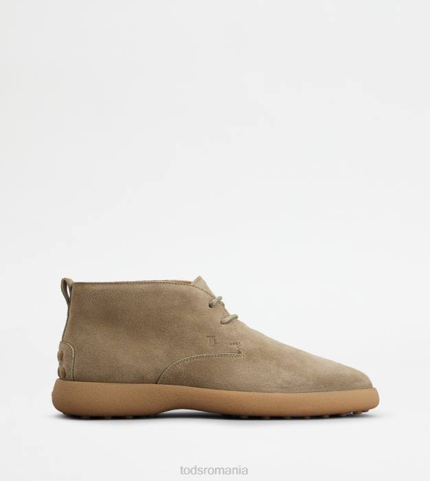cizme desert din piele intoarsa bărbați Tod's 080D781 bej