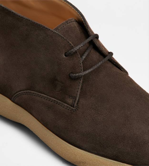 cizme desert din piele intoarsa bărbați Tod's 080D783 maro
