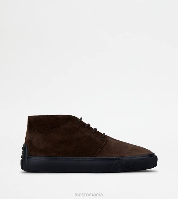 cizme desert din piele intoarsa bărbați Tod's 080D784 maro