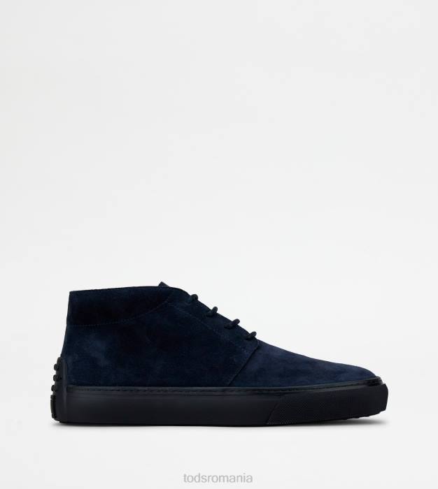 cizme desert din piele intoarsa bărbați Tod's 080D787 albastru