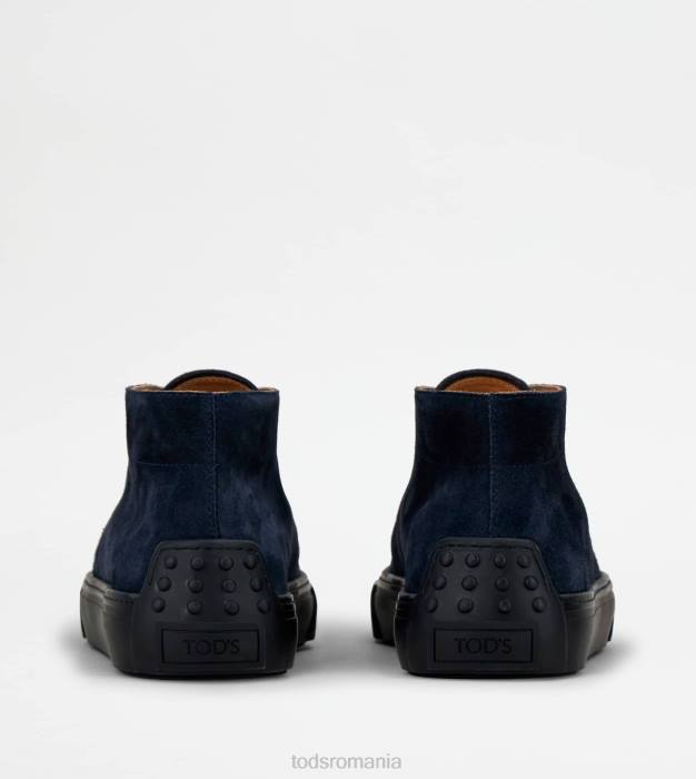 cizme desert din piele intoarsa bărbați Tod's 080D787 albastru