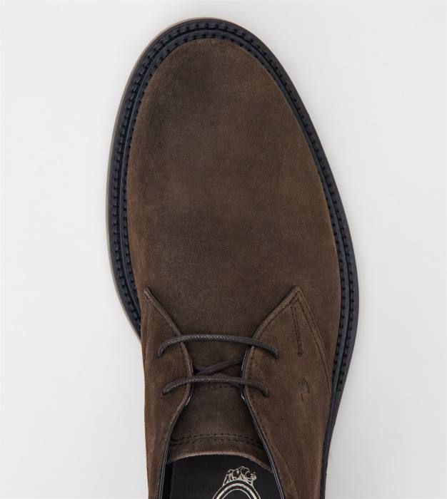 cizme desert din piele intoarsa bărbați Tod's 080D788 maro