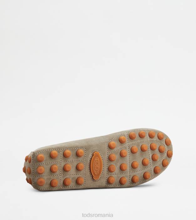 bubble gommino din piele intoarsa bărbați Tod's 080D710 bej/portocaliu