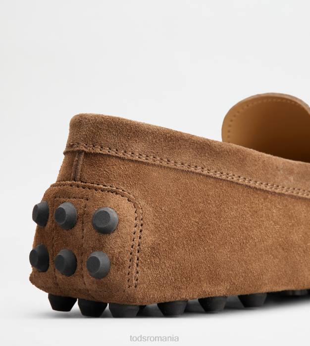 bubble gommino din piele intoarsa bărbați Tod's 080D713 maro/gri