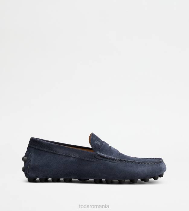 bubble gommino din piele intoarsa bărbați Tod's 080D715 albastru gri