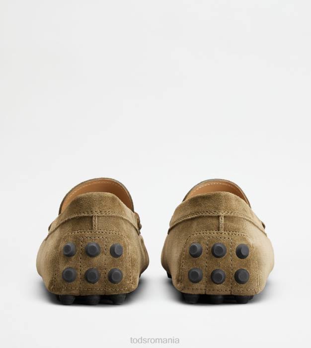 bubble gommino din piele intoarsa bărbați Tod's 080D716 verde/gri
