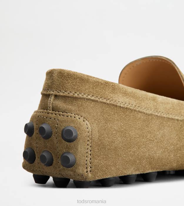 bubble gommino din piele intoarsa bărbați Tod's 080D716 verde/gri