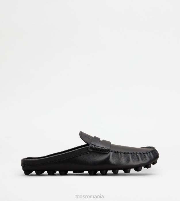 mule gommino bubble din piele bărbați Tod's 080D721 negru
