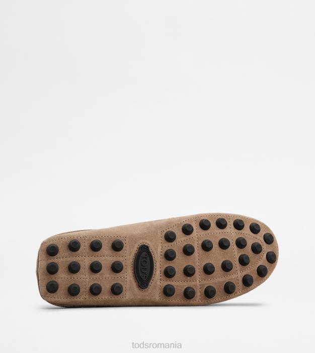 mule gommino bubble din piele intoarsa bărbați Tod's 080D720 bej/negru