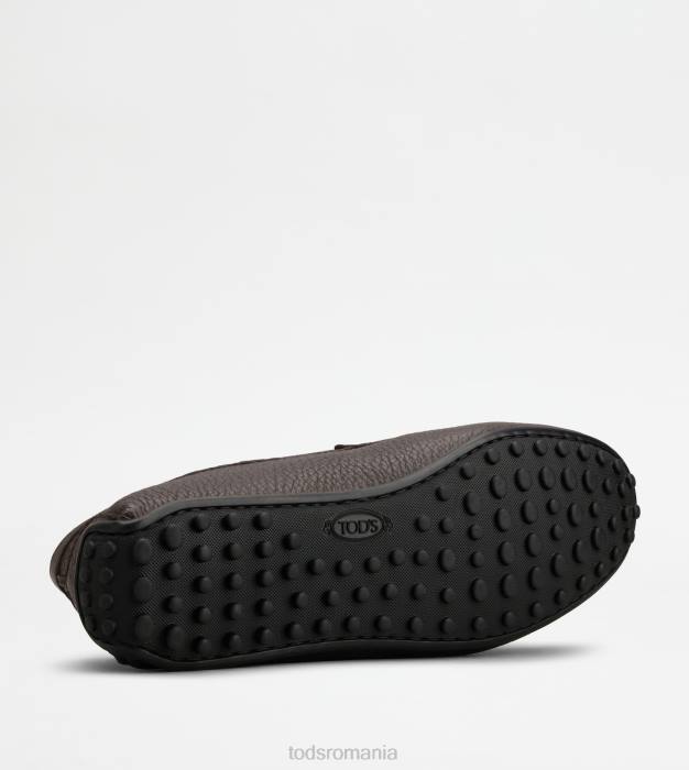 pantofi de conducere city gommino din piele bărbați Tod's 080D696 maro