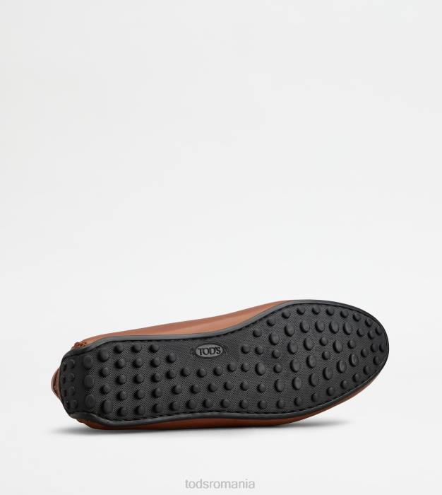 pantofi de conducere city gommino din piele bărbați Tod's 080D751 maro