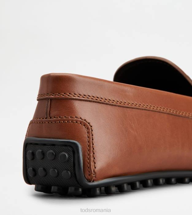 pantofi de conducere city gommino din piele bărbați Tod's 080D751 maro