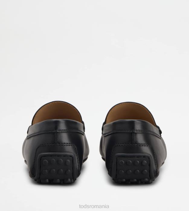 pantofi de conducere city gommino din piele bărbați Tod's 080D757 negru