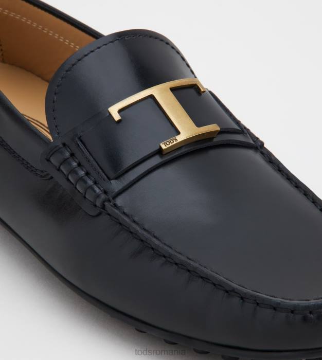 pantofi de conducere city gommino din piele bărbați Tod's 080D767 negru
