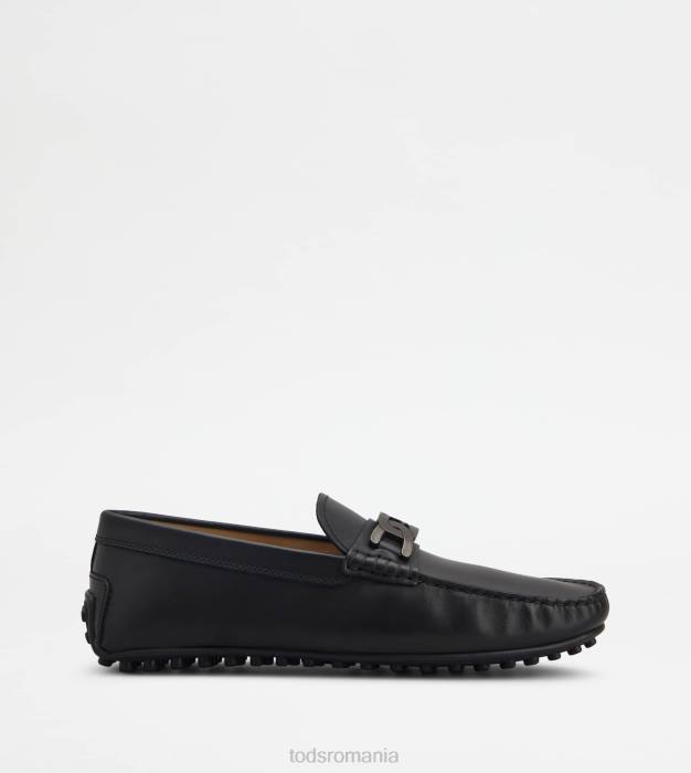 pantofi de conducere city gommino din piele bărbați Tod's 080D768 negru